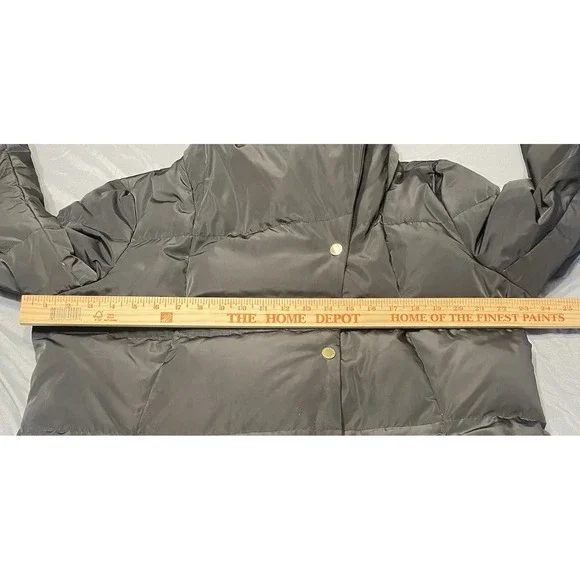Women's COLE HAAN Signature Black Down 32" Long‎ Quilted Puffer Jacket Size XL - Picture 7 of 12